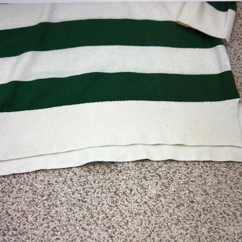 Kate Spade Green Rugby Stripe Sweater, XS